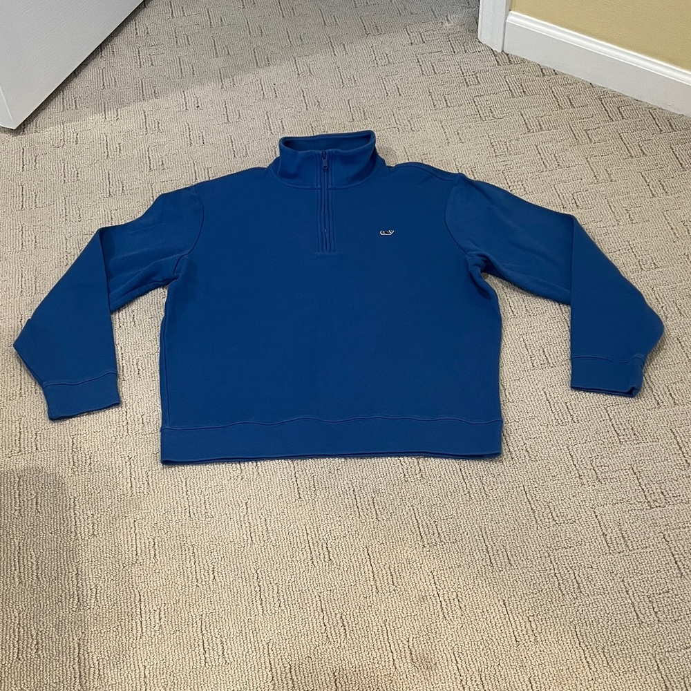 Vineyard Vines Men's Navy Zip-Up Sweater